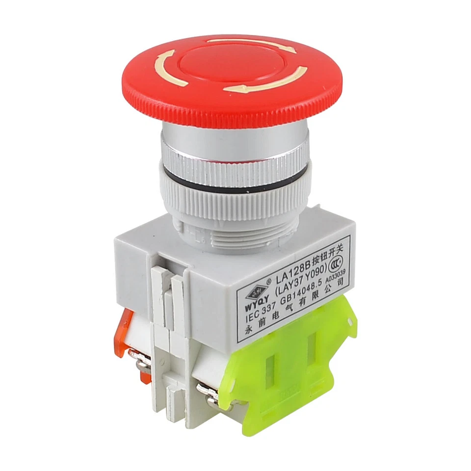 Contrôle Arrêt d'urgence Interrupteur momentané bouton poussoir commutateur - Photo 1/1