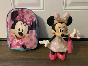 Minnie Mouse Doll Talking Interactive Light Up Toy & Backpack - Picture 1 of 6