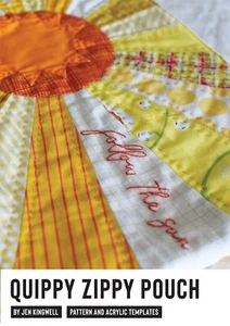 Quippy Zippy Pouch - Follow the Sun by Jen Kingwell Designs pattern and template - Picture 1 of 3