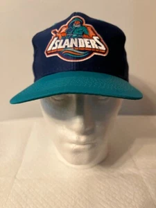 Vintage NY Islanders Snap-back NHL Fisherman hat blue Large Logo NHL Center Ice - Picture 1 of 3
