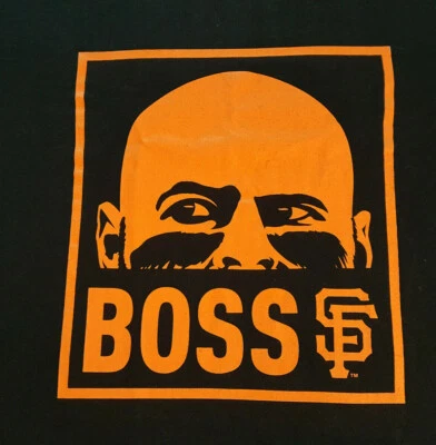 San Francisco Giants T Shirt Large MLB EUC SF Cody Ross is Boss Baseball INV935 - Image 1 of 4