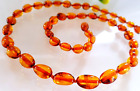 Baltic Amber Necklace Natural Baltic Amber Olive Beads