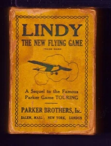 Vintage 1927 Lindy das neue Flugspiel von Parker Brothers - 99 Karten C. Lindbergh - Bild 1 von 4