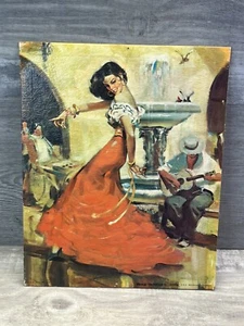 Gellman Rico Tomaso Art Spanish Dancer Carmen Red 8x10 Lytho Print in USA - Picture 1 of 10