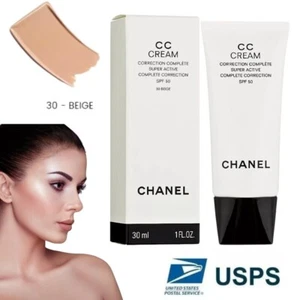 Chanel CC Cream Makeup Sunscreen Super Active Complete Correction #30 Beige 30ml - Picture 1 of 6