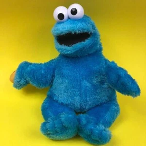 Rare Sesame Street Cookie Monster Talking Hand Puppet Plush Soft Toy Doll 18" - Picture 1 of 7