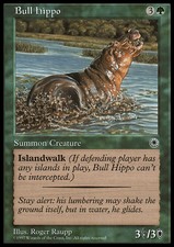 Magic the Gathering MTG Bull Hippo (160) Portal   LP