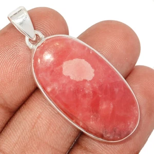 Natural Rhodochrosite Jelly 925 Sterling Silver Pendant Jewelry CP59877 - Imagen 1 de 1