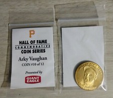 RARE ARKY VAUGHAN COIN - Giant Eagle Hall of Fame Commemorative Series #10