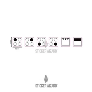 Ring Stove Stickers | Hob Symbols | Labels | Knob Decals | Oven | Stove | Range - Picture 1 of 4