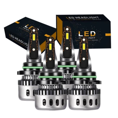 For Kia Stinger GT Sedan 4-Door 2018-2020 4pcs White LED Headlight High Low Bulb - Image 1 of 4