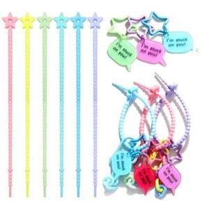 Pendentif de Poche Réglable Cadeaux Attache Câble Bijoux Cordon Silicone - Photo 1/16