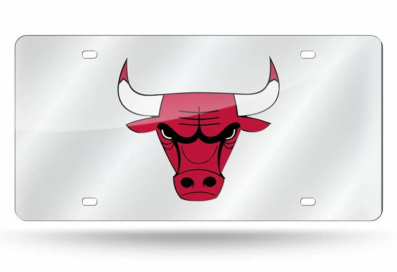 Chicago Bulls License Plate Laser Cut Mirror Auto Tag Car Plate LZS - Image 1 of 1
