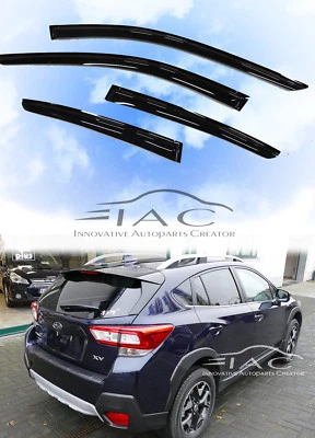 Viseira de janela para Subaru XV Crosstrek 18-23 ventilação sombra sol guarda chuva porta viseira - Imagem 1 de 4