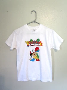 Vintage Y2K Pokemon Jugend T-Shirt Größe 14-16 Charmander Pikachu Squirtle Bulbasaur - Bild 1 von 9
