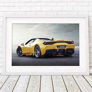 FERRARI SPIDER 458 - Car Poster Picture Print Sizes A5 to A0 **FREE DELIVERY** - Picture 1 of 14