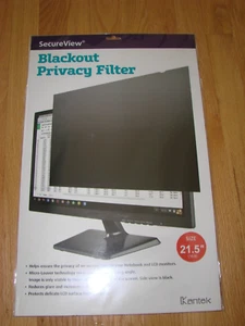 Kantek SecureView Blackout Privacy Filter 21.5-Inch Widescreen Monitors SVL21.5W - Picture 1 of 3