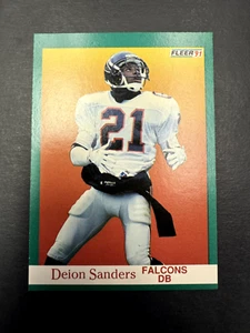 1991 Fleer Set Break #210 Deion Sanders NM-MT or Better - Picture 1 of 2