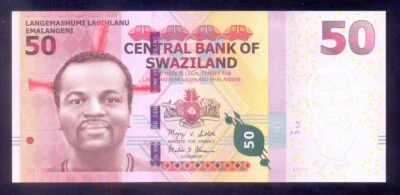 Swaziland  50 Emalangeni  2010   P38  UNC - Image 1 of 2