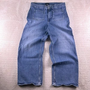 Free Assembly Jeans Womens 20 Super High Wide Leg Baggy Stretch 90’s Y2K Style - Picture 1 of 13
