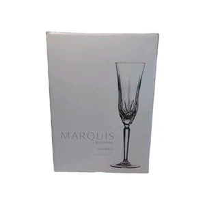 Waterford Marquis OMEGA Set of 2 Crystal Champagne Flute Glasses New in Box - Picture 1 of 7