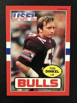 1985 Topps USFL #50 Tom Dinkel Jacksonville Bulls - Image 1 of 2