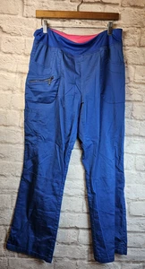 Beyond Scrubs Women Scrub Pants Size L Galaxy wideband elastic waist 6 pockets - Picture 1 of 11