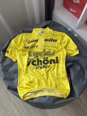 SMS SANTINI CAMISETA DE CICLISMO VINTAGE AÑOS 90 SCOTT ORIGINAL TALLA M Foto 1 de 4