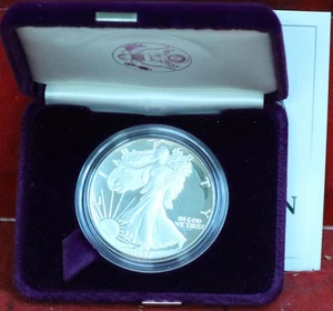 Uncirculated Proof 1987 Philadelphia Mint American Eagle Silver One Dollar - Picture 1 of 2