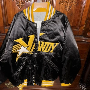 Vanderbilt Commodores Varsity Lined Jacket Mens L Black Gold VANDY 80's - Picture 1 of 7