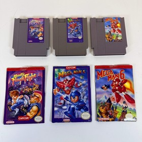 3 NES Game Lot: Mighty Final Fight, Mega Man 5, Mega Man 6 - Carts Only