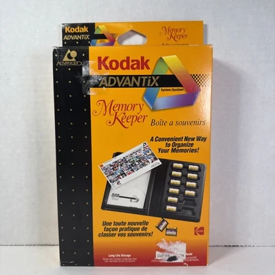 Organizador de película KODAK ADVANTiX para almacenamiento de larga duración APS para 12 EE. UU. 1996 NOS Foto 1 de 2