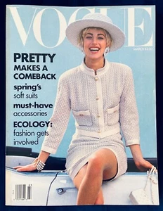 Elaine Irwin by Patrick Demarchelier March 1990 Vogue - Picture 1 of 3