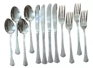 Washington Forge WAF16 Cucchiai Inox Coltelli Forchette Punta Svasata Lotto di 12 - Foto 1 di 11