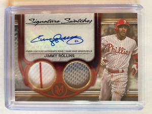 JIMMY ROLLINS Patch Autograph Game-used Phillies 2023 Topps Museum AUTO #'d 8/10