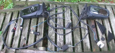 86-93 VOLVO 240 MONTAJE ESPEJO RETROVISOR PUERTA ELÉCTRICO COMPLETO IZQUIERDA/DERECHA/ARNÉS Foto 1 de 4