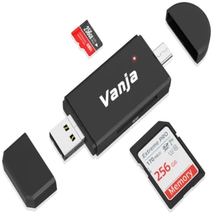 3-Port SD-Kartenleser – USB A/C/Micro, SD/SDHC/XC Lesegerät - Bild 1 von 1