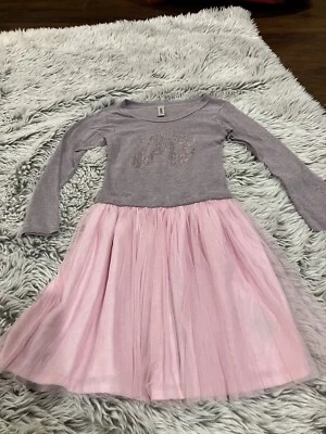 GIRL 7 GORGEOUS  PINK ~MIGNONE~ LS BALLET-SLIPPERS-THEMED DRESS w/ TUTU SKIRT: - Image 1 of 4
