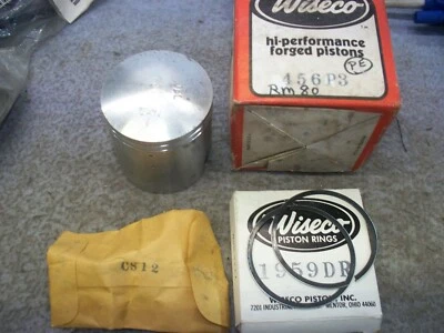 Suzuki Dirt Bike DS 80 RM80 RM 80.030" Kit de Pistão Tamanho Grande NOVO Wiseco 456P3 - Imagem 1 de 3