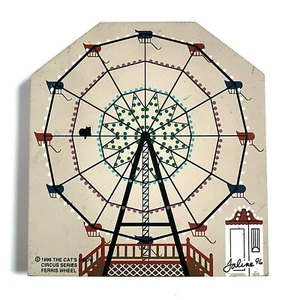 Maullido de gatos 1996 noria de circo ventana de madera casa estante decoración de pared arte - Imagen 1 de 12