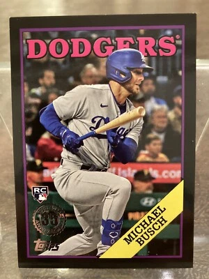 2023 Topps Update Michael Busch Rookie RC 35th Black #/299 Dodgers #88US-8 - Image 1 of 2