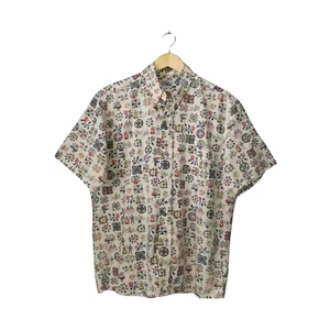 Camisa Hawaiana REYN SPOONER De Colección 2003 Conmemorativa Caballo Jockey Floral Bandera LG - Imagen 1 de 7