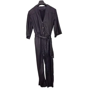 Denim Black Overall Jumpsuit Size 10 - Picture 1 of 4