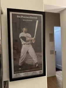 Willie Mays San Francisco Chronik ganze Seite Hommage professionell gerahmte Kunst - Bild 1 von 5
