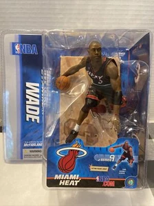 Mcfarlane NBA Series 9 Dwayne Wade #3 Black Uniform Miami Heat Figure  Rare - Picture 1 of 5