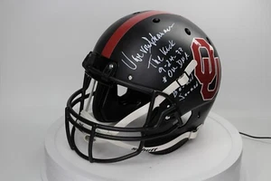 OU Oklahoma Sooners Fútbol The Kick Uwe von Schamann Autógrafo Signo Casco JSA - Imagen 1 de 11