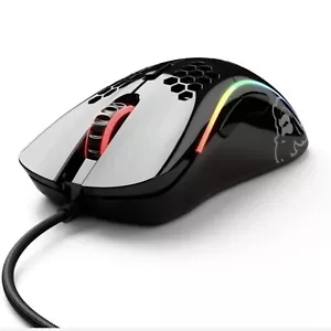 Glorious Gaming Mouse Model D GLOSSY BLACK 69G + BenQ Zowie Mouse Bungee - Picture 1 of 3