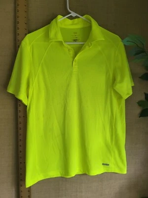 Camisa Tek Gear Para Hombres Rendimiento Mediano Manga Corta Entrenamiento Ropa Activa Amarillo Neón Foto 1 de 4