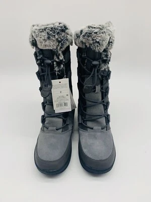 Botas All In Motion Niños Talla 2 Gris Invierno Impermeable Gamuza Piel Sintética Zapato NUEVO Foto 1 de 4