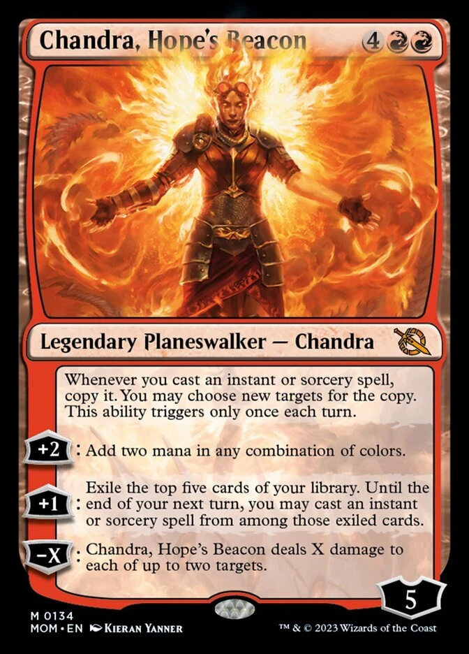 MTG Chandra, Hope's Beacon (134/548) March of the Machine LP - Image 1 of 1